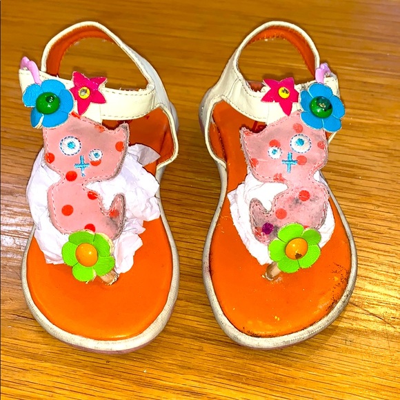 Oilily~Size 9~Purr-y Cat Sandals 🐱Shoes~ - Picture 5 of 9